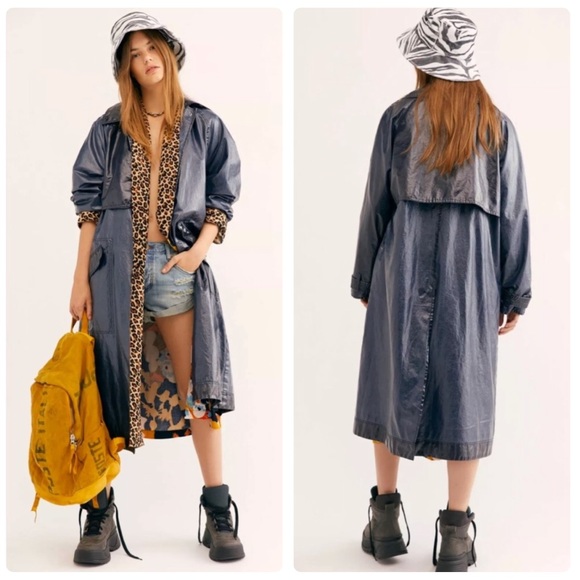 Free People Jackets & Blazers - NEW Free People Trinity High Shine Coat